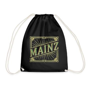 Mayence Allemagne Ville Police Vintage Rétro - Sac de sport léger - noir - Devant