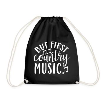 Mais la première musique country - Sac de sport léger - noir - Devant