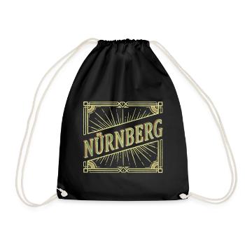 Nuremberg Allemagne Ville Police Vintage Retro - Sac de sport léger - noir - Devant