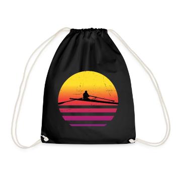 Rameurs Aviron Hommes Femmes Aviron - Sac de sport léger - noir - Devant