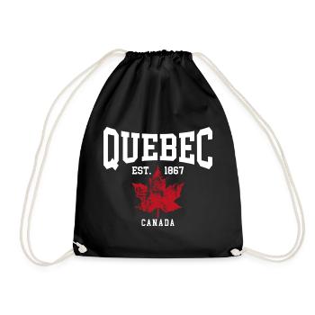 Quebec - Turnbeutel - Schwarz - Vorne
