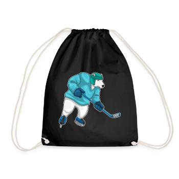 Bâton de hockey sur glace Polar Bear - Sac de sport léger - noir - Devant