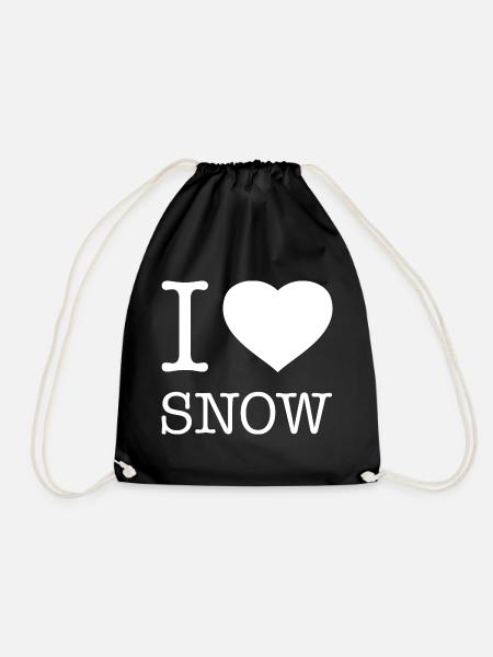 J’ADORE LA NEIGE - Sac de sport léger - noir