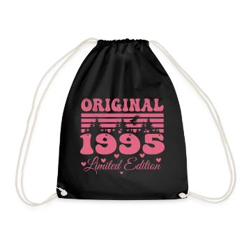 29. Geburtstagsgeschenk 1995 Frau | Geboren 1995 - Turnbeutel - Schwarz - Vorne