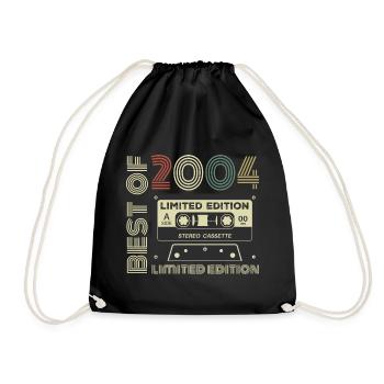Millésime 2004 - cadeau d’anniversaire rétro 2004 - Sac de sport léger - noir - Devant