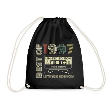Millésime 1997 - cadeau d’anniversaire rétro 1997 - Sac de sport léger - noir - Devant