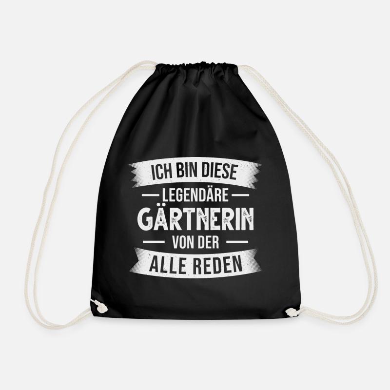 Gärtnerin Garten Hobbygärtnerin - Turnbeutel - Schwarz
