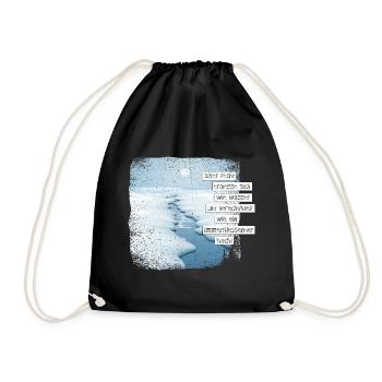 Mais que la justice coule comme de l’eau. - Sac de sport léger - noir - Devant