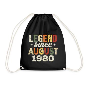 Août 1980 Anniversaire Août 1980 - Août 1980 - Sac de sport léger - noir - Devant