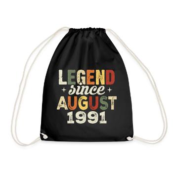 Août 1991 Anniversaire Août 1991 - Août 1991 - Sac de sport léger - noir - Devant
