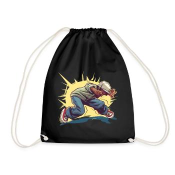 Graphique Breakdancer - Sac de sport léger - noir - Devant