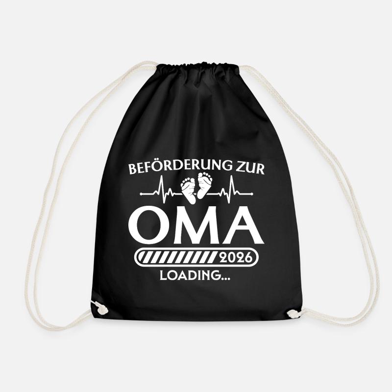 Beförderung zur Oma 2026 loading - Turnbeutel - Schwarz