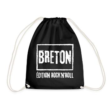 Bretonische Edition Rock - Turnbeutel - Schwarz - Vorne