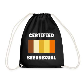 Beersexual Hot Beer Palette - Drawstring Bag - black - Front