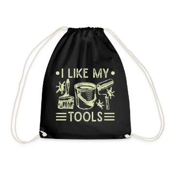 Peintre en bâtiment papa Cadeaux uniques - Sac de sport léger - noir - Devant