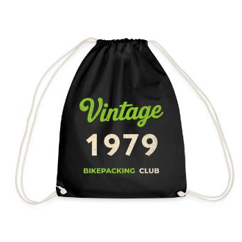 Millésime 1979 – Bikepacking Club Rétro Année de naissance - Sac de sport léger - noir - Devant
