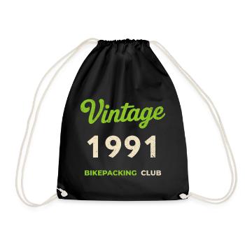 Millésime 1991 – Année de naissance rétro du Bikepacking Club - Sac de sport léger - noir - Devant
