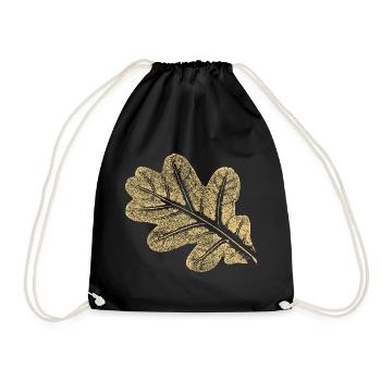 Feuilles - Chêne / Botanique & Nature - Sac de sport léger - noir - Devant