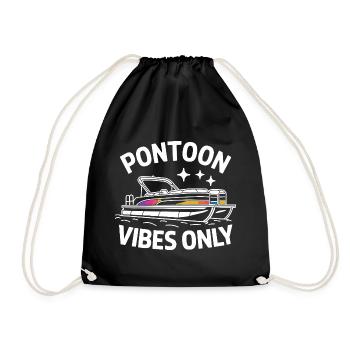 Ambiances de ponton, seulement des expressions drôles sur les bateaux de ponton, pour - Sac de sport léger - noir - Devant