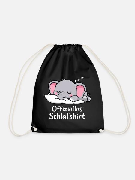 Offizielles SCHLAFSHIRT Elephant - Turnbeutel - Schwarz