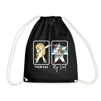 Drôle de Karaté Licorne Papa Dab Dab Don d’Arts Martiaux - Sac de sport léger - noir - Devant