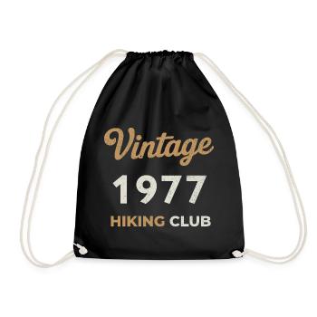Millésime 1977 – Année de naissance rétro du Yachting Club - Sac de sport léger - noir - Devant