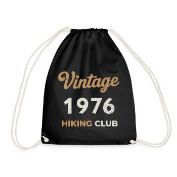 Millésime 1976 – Année de naissance rétro du Yachting Club - Sac de sport léger - noir - Devant