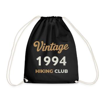 Vintage 1994 – Sailing Club Retro Birth Year - Drawstring Bag - black - Front