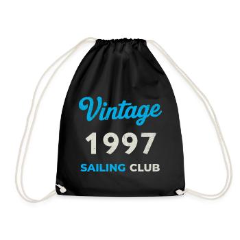 Millésime 1997 – Année de naissance rétro du Yachting Club - Sac de sport léger - noir - Devant