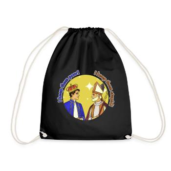 King and Bishop: Wealth vs Poverty - Drawstring Bag - black - Front