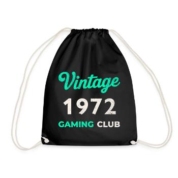 Vintage 1972 – Gaming Club Rétro Geburtsjahr_ - Sac de sport léger - noir - Devant