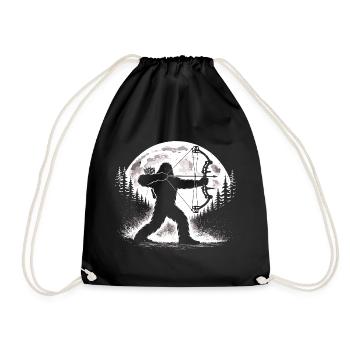 Bigfoot Archery - Drawstring Bag - black - Front