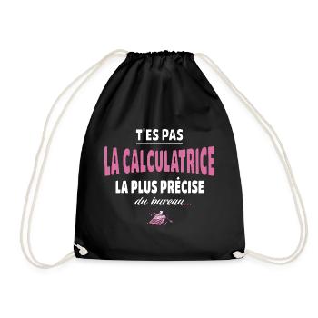 T’es pas la calculatrice la plus précise du bureau - Sac de sport léger - noir - Devant