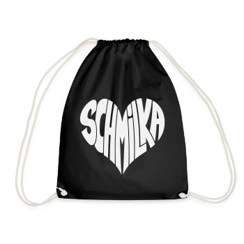 Schmilka, Ba Schandau Heart Lettering - Drawstring Bag - black - Front