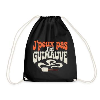J'peux pas j'ai GUIMAUVE - Sac de sport léger - noir - Devant