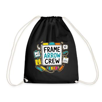 FRAME ARROW CREW - Turnbeutel - Schwarz - Vorne