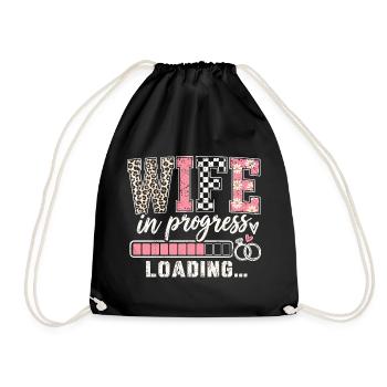 WIFE in progress Loading - Turnbeutel - Schwarz - Vorne