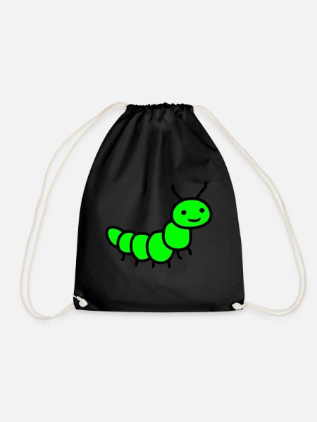 caterpillar - Drawstring Bag - black
