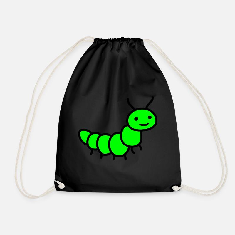 caterpillar - Drawstring Bag - black