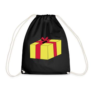 Emballage cadeau surprise, boucle de paquets - Sac de sport léger - noir - Devant