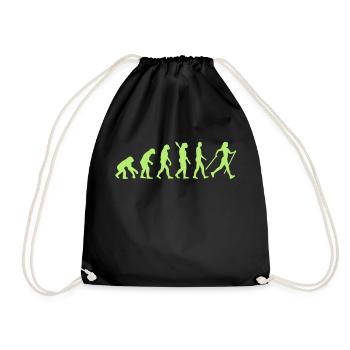 Evolution Nordic Walking - Turnbeutel - Schwarz - Vorne