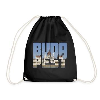 Budapest - Drawstring Bag - black - Front