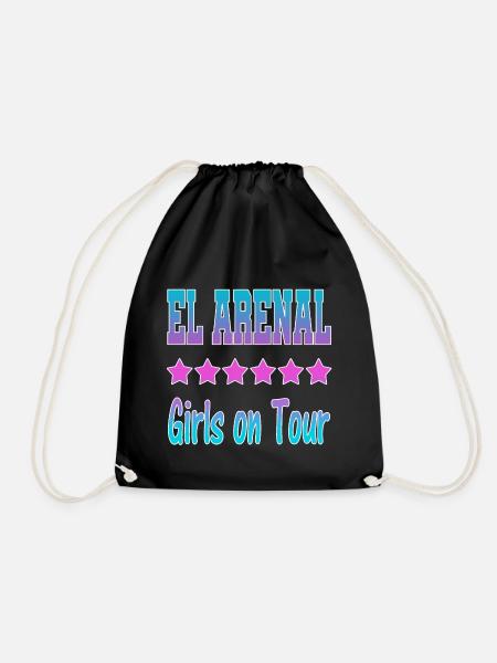 El Arenal Girls on Tour - Turnbeutel - Schwarz