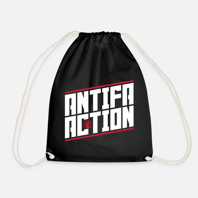 Antifa Action - Turnbeutel - Schwarz