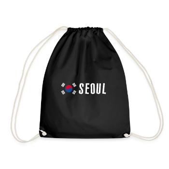 Seoul - Turnbeutel - Schwarz - Vorne