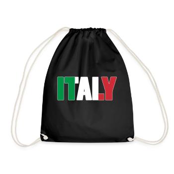 Italie - Sac de sport léger - noir - Devant