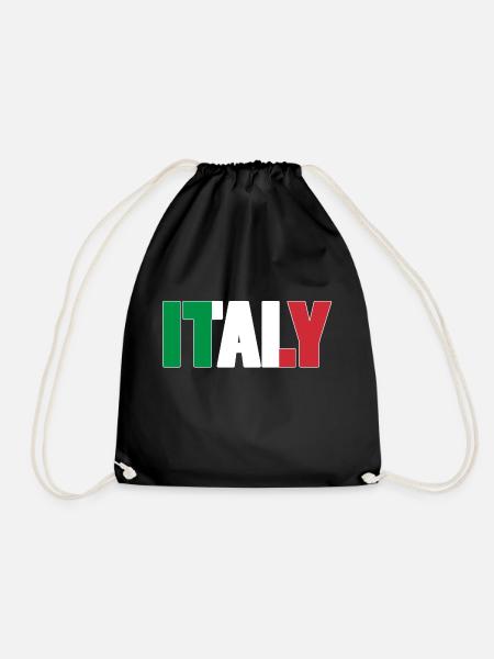 Italien - Turnbeutel - Schwarz