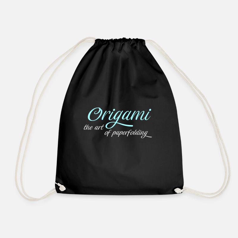 Origami - Turnbeutel - Schwarz