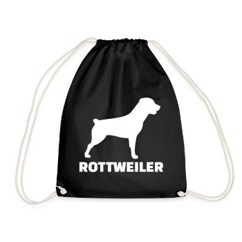 Rottweiler - Turnbeutel - Schwarz - Vorne
