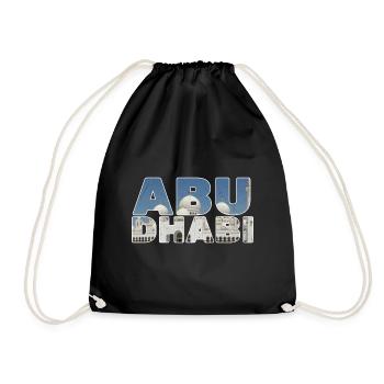 ABU DHABI SHIRT - Turnbeutel - Schwarz - Vorne
